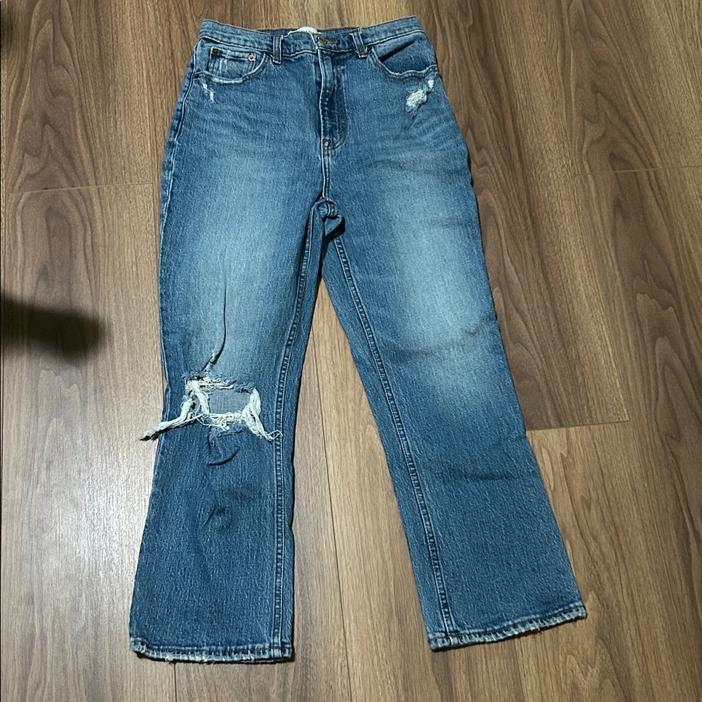 Abercrombie & Fitch Blue Flare Jeans - Picture 6 of 6